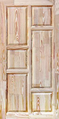 Pine wooden door