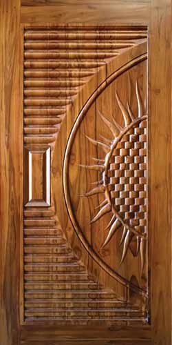 carved wooden doors